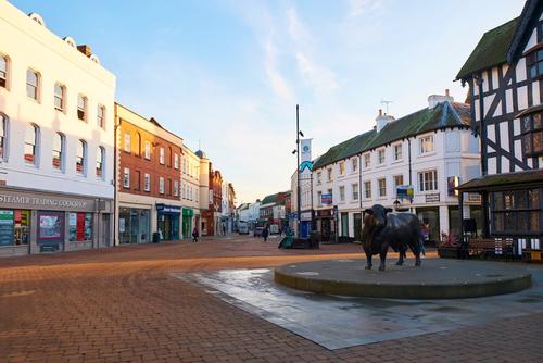 Hereford's High Town. Image by Laura Haworth.