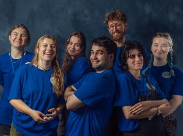 A group of young volunteers