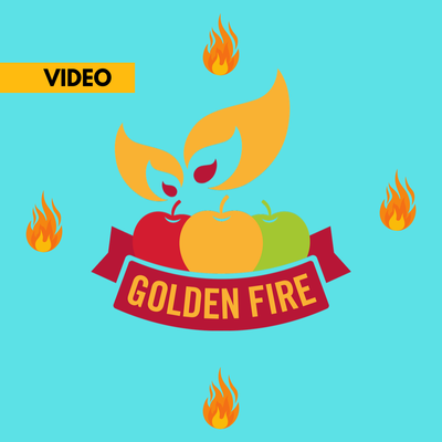 golden fire tile