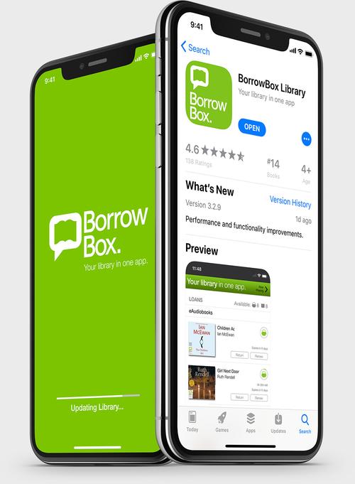 The BorrowBox app is free.