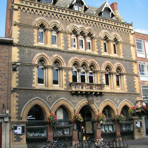 Facade of Hereford Museum and Library, Broad Street, Hereford. 