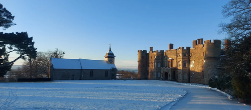Croft Castle in the snow