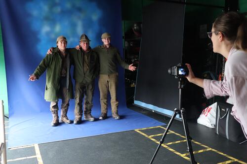 Paul, Max and Caedfryn at Golden Valley Hub