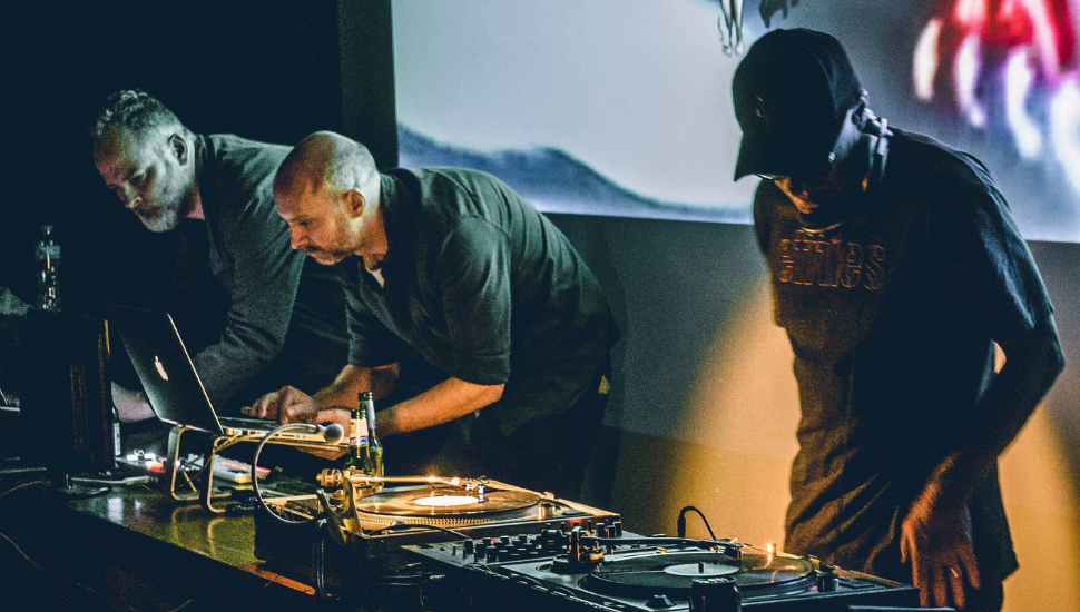 MASH Cinema with DJ Rich Thair from Red Snapper at B2 Film Festival. Photo: Chris Preece. MASH cinema