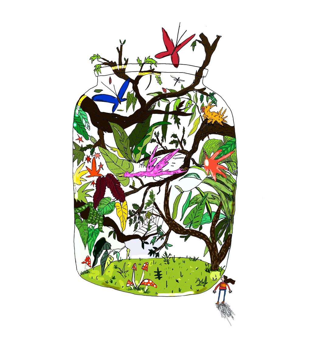 Park in a Jar, editorial illustration by Beth Holland