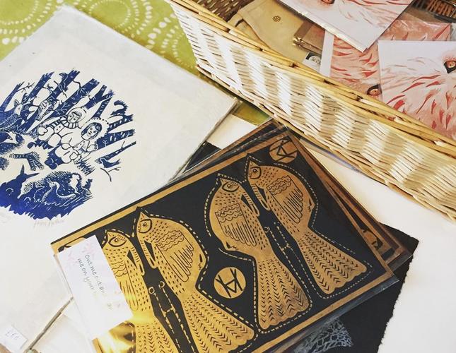 Linocut Workshop at Skirrid Print Studio, Longtown