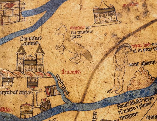 Hereford Mappa Mundi is the largest medieval world map.