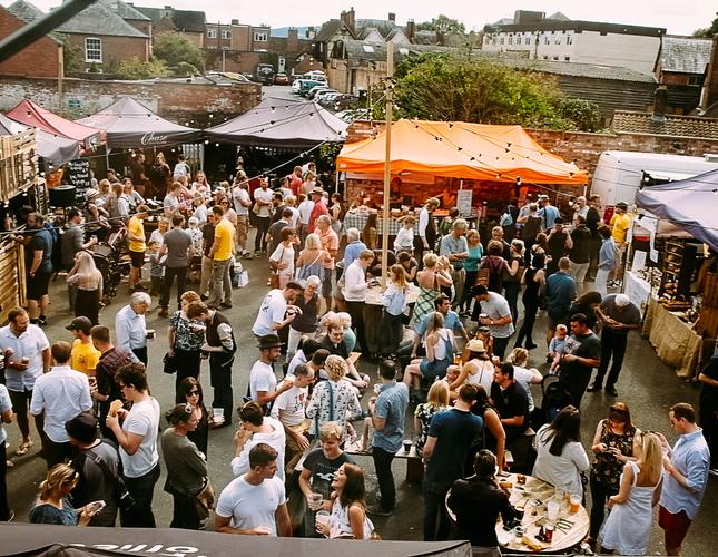 Image of crowd at Hereford Indie Food festival