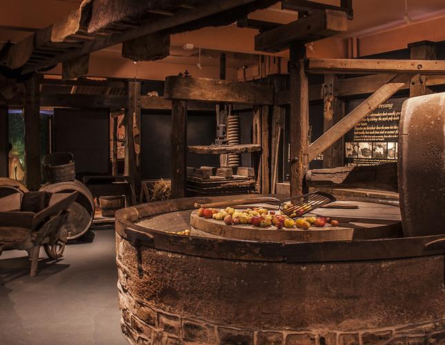 Cider presses inside the Museum of Cider, Hereford