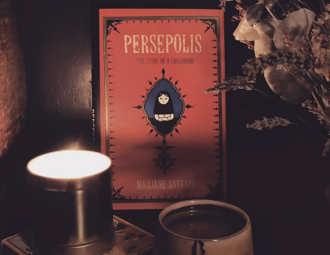 a candle and a book